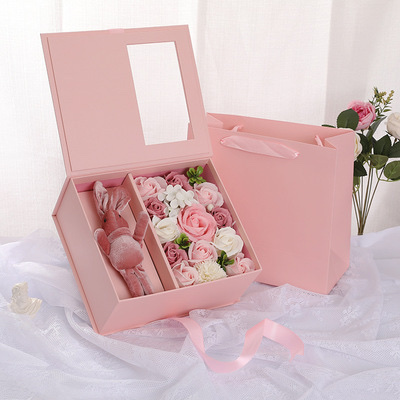 Pink Flower Gift Box Set packaging